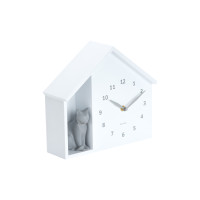 Nástenné hodiny Siting Cat Karlsson KA6099WH, 27cm